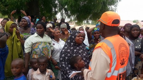 Widows, Orphans, meet Borno governor shettima after Bama killings, Borno state