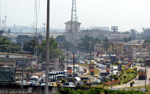 apc presidential primaries traffic outside the stadium