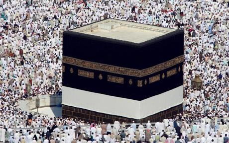 Grand Kaaba, a building at the center of Islam's most sacred mosque, Al-Masjid al-Haram. PICTURE CREDIT: https://en.wikipedia.org/wiki/Kaaba