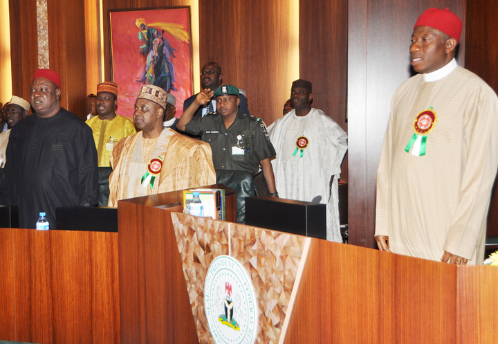 The Federal Executive Council meeting during the rule of Former President Goodluck Jonathan