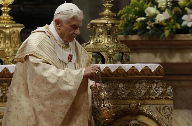 Ex-Pope Benedict XVI stepped down yesterday