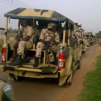 Nigeria military convoy