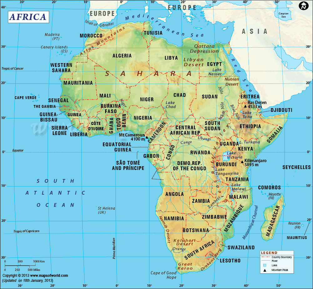 Map of AFrica