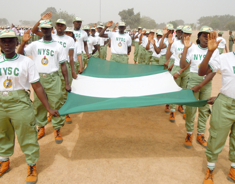 NYSC Corp Members on parade