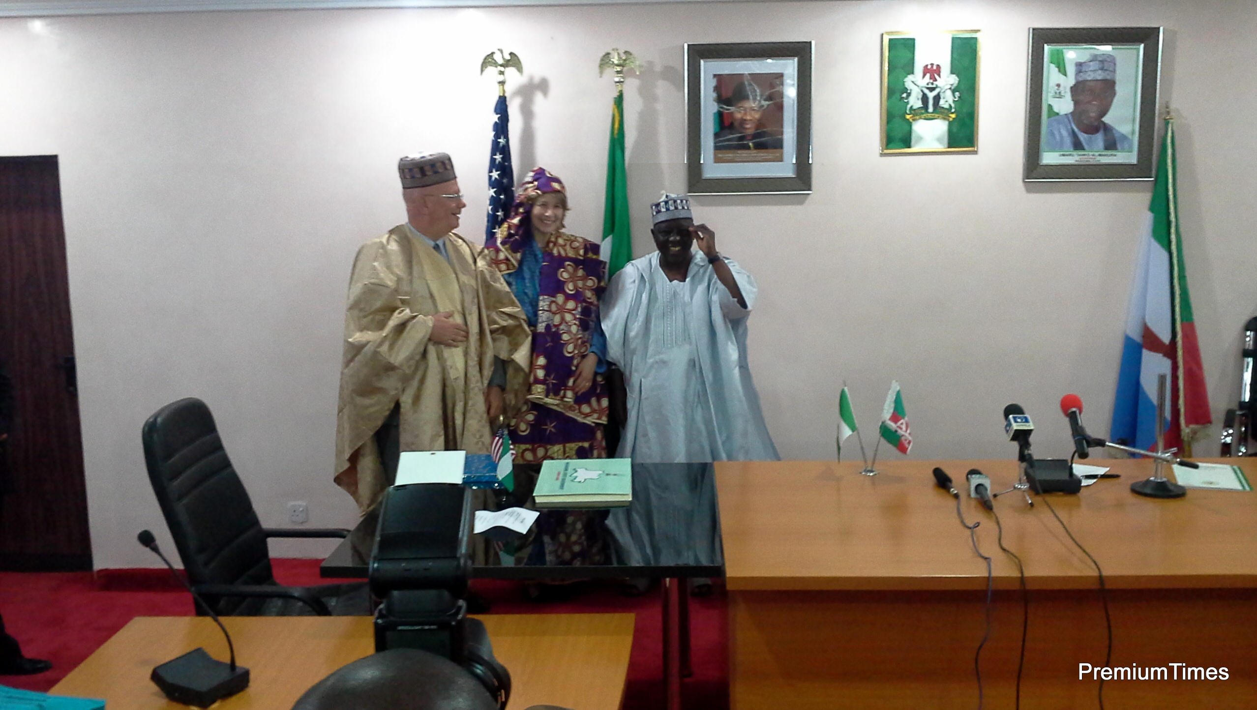 US Ambassador to Nigeria, his wife and Tanko Almakura
