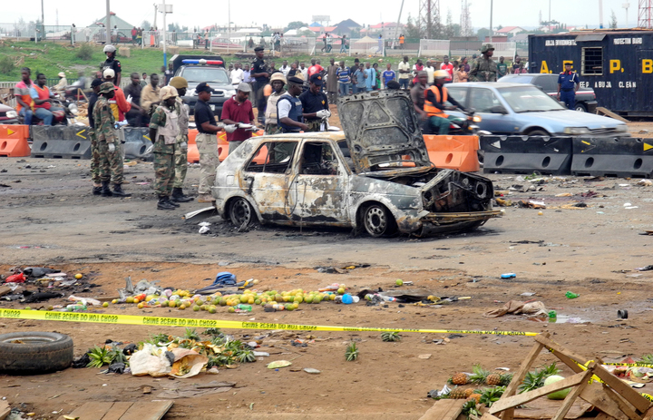 Scene of Nyanya (Abuja) bomb blast