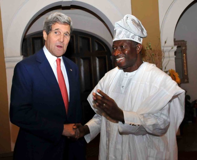 John Kerry meets Jonathan, Buhari 