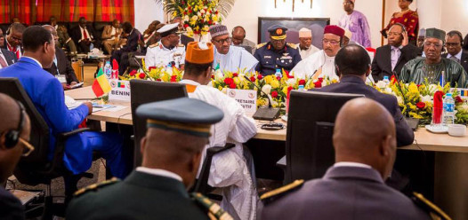 Buhari with Tchad, Niger and benin republic Presidents
