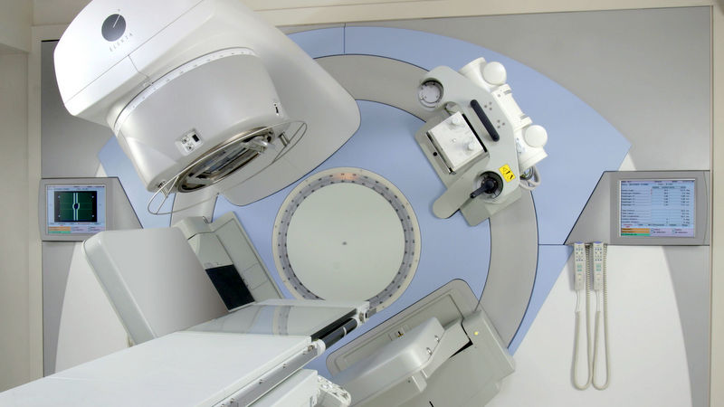 A Radiotherapy machine from Beaumont Hospital. Images licensed for use in corporate brochures and trade shows plus company newsletter. All other rights are reserved, and must be negotiated with Photographer before use. One year license, commencing with first appearance or one month after delivery of images, whichever occurs first. Provide Photographer three copies of printed pieces. License is granted contingent on payment in full as per terms. Copyright remains exclusive property of Photographer.