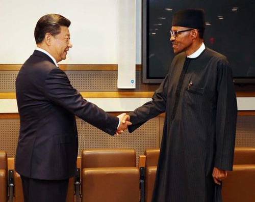 Presidemt Buhari and President Xi of China.
