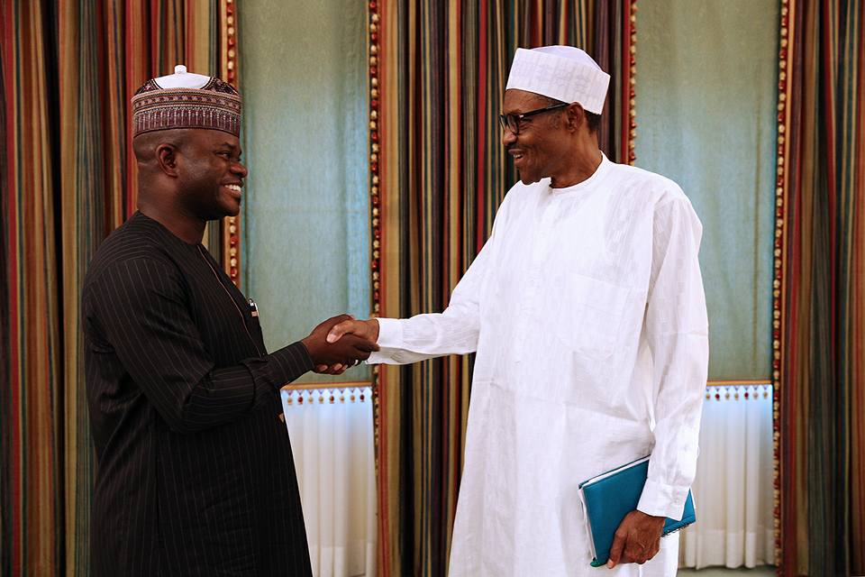 Yahaya Bello meets Buhari, speaks on Kogi flood | Premium Times Nigeria