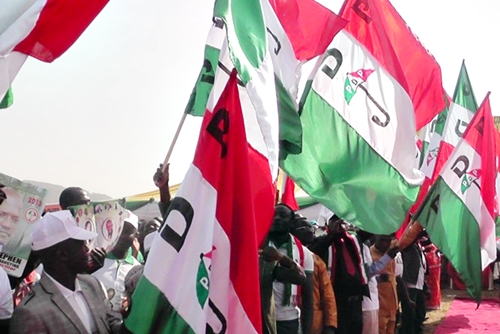 PDP flags used to illustrate the story.