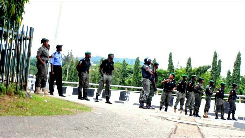 FILE PHOTO: The #BringBackOurGirls group were stopped from entering the Presidential villa on the 25th of August