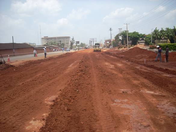 Road construction in Jos the Plateau State capital [Photo credit: Plateau News Online]