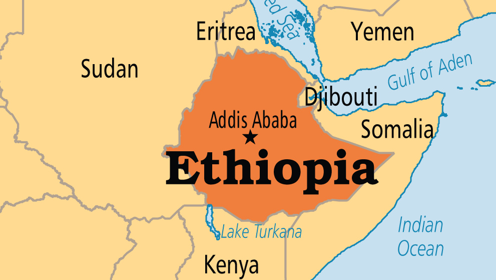 Ethiopia On Map 