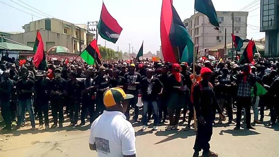 IPOB members used to illustrate the story.