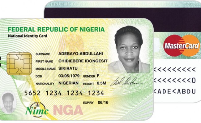 New National Identity card [photo credit: Encomium Magazine]