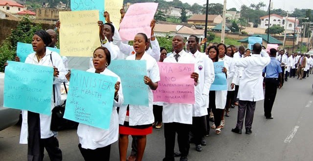 File photo of Resident Doctors protesting
