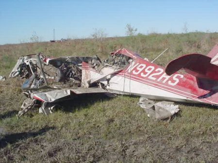 Scene of a plane crash used to illustrate the story [Photo: PM News]