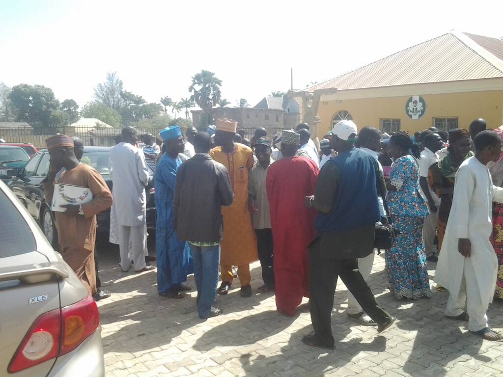 Teachers at the National Industrial Court in Kaduna on Thursday. Credit: Garba Muhammad.