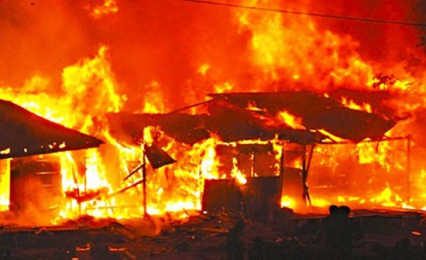 Fire incident used to illustrate the story. [Photo credit: The Nation]