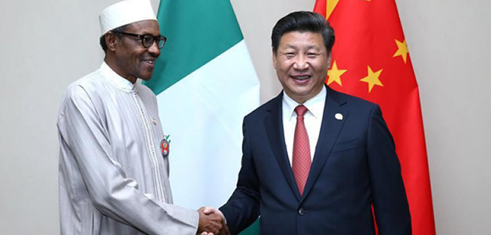 Buhari and Xi Jinping. [Photo credit: Fojusi!]