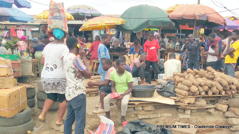 The Araromi Oke-Odo market in Lagos
