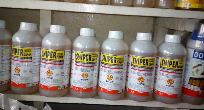 Sniper Insecticides used to illustrate the story (Photo Credit: Cleaneat Integrated Services)