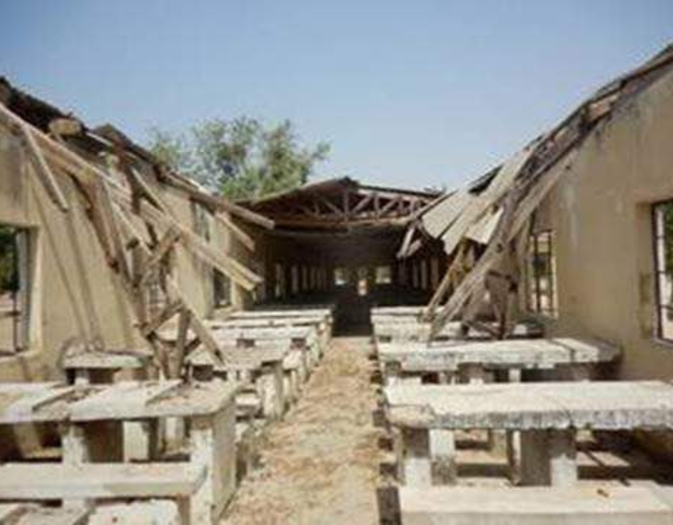 The school before it was rebuilt