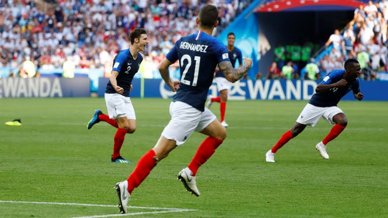 Benjamin Pavard France Argentina goal 2018
