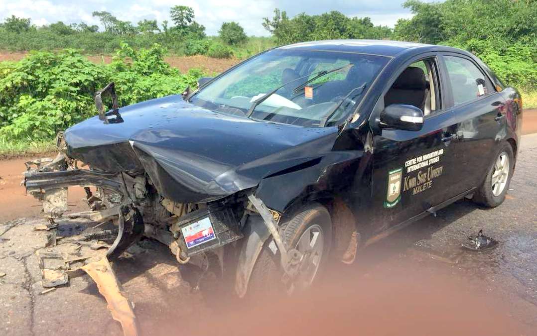 Nigerian professor, Pius Adesanmi, involved in road accident. [Photo credit: Pius Adesanmi]