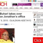 Screen capture of Punch’s report on Aisha Buhari before it became unavailable online