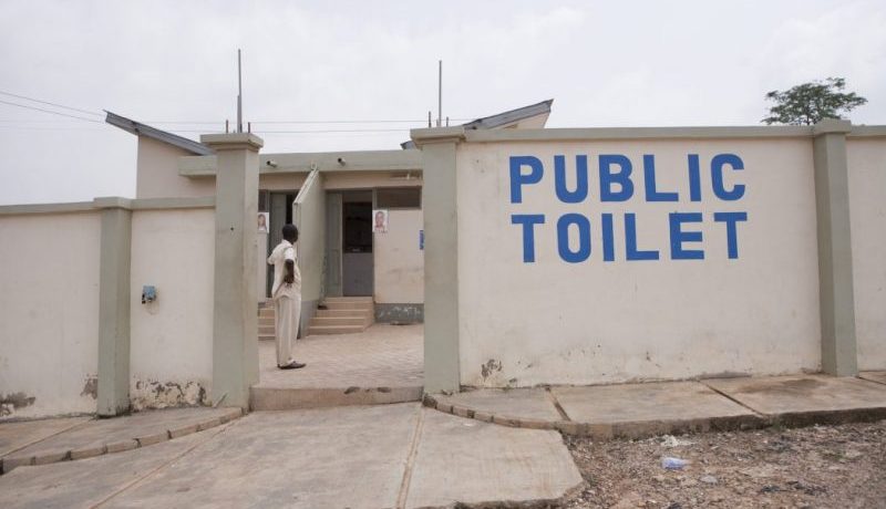 A public toilet