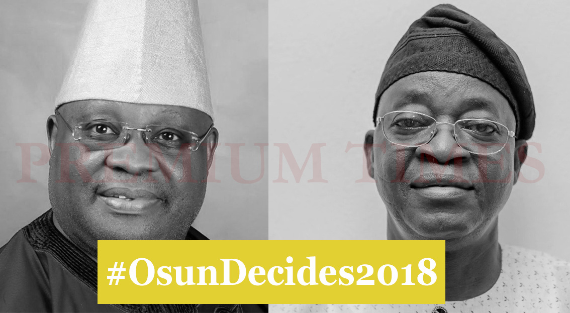 Photo Collage of #OsunDecides2018 top gubernatorial aspirants