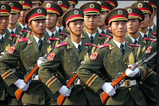 Chinese soldiers used to illustrate the story. [PHOTO CREDIT: Washington Post]