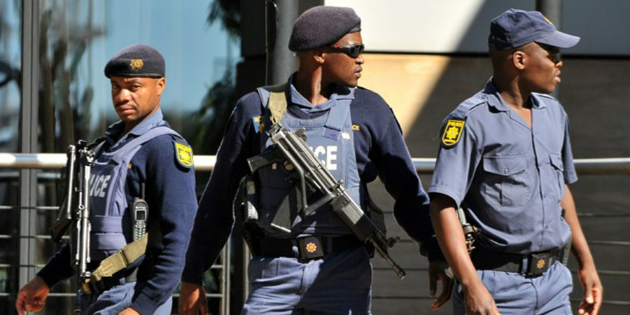 South African police used to illustrate the story. [PHOTO CREDIT: The Guardian Nigeria]