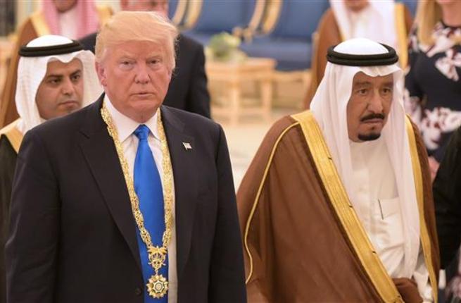 U.S. President Donald Trump with Saudi Arabia King Salman