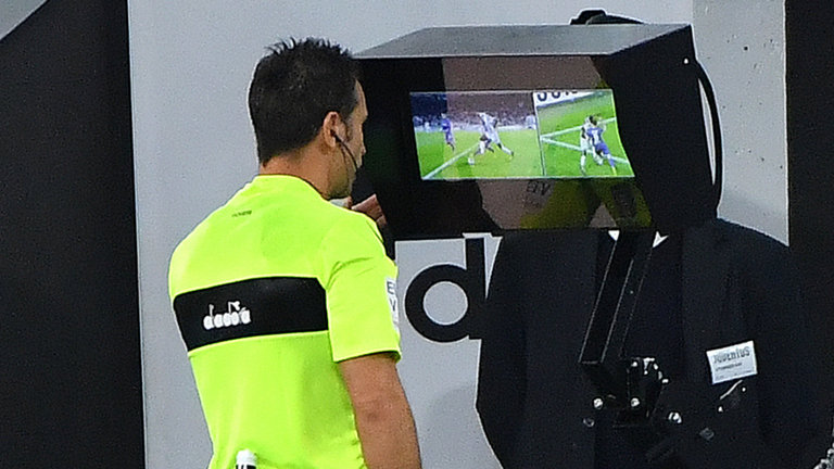 Video Assistant Referees (VAR). [PHOTO CREDIT: Sky Sports]