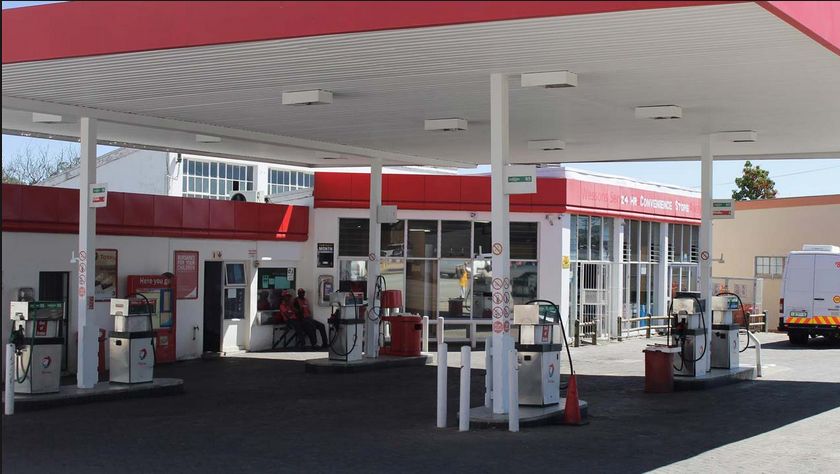 A private filling station used to illustrate the story.