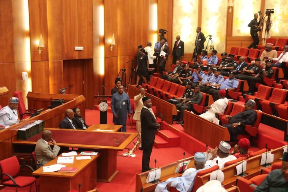 Inspector General of Police, Mohammed Adamu at the Senate