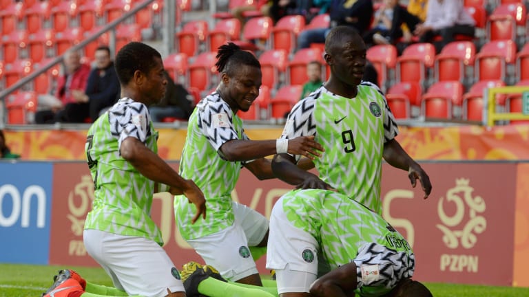 The Flying Eagles celebrating one of their goals