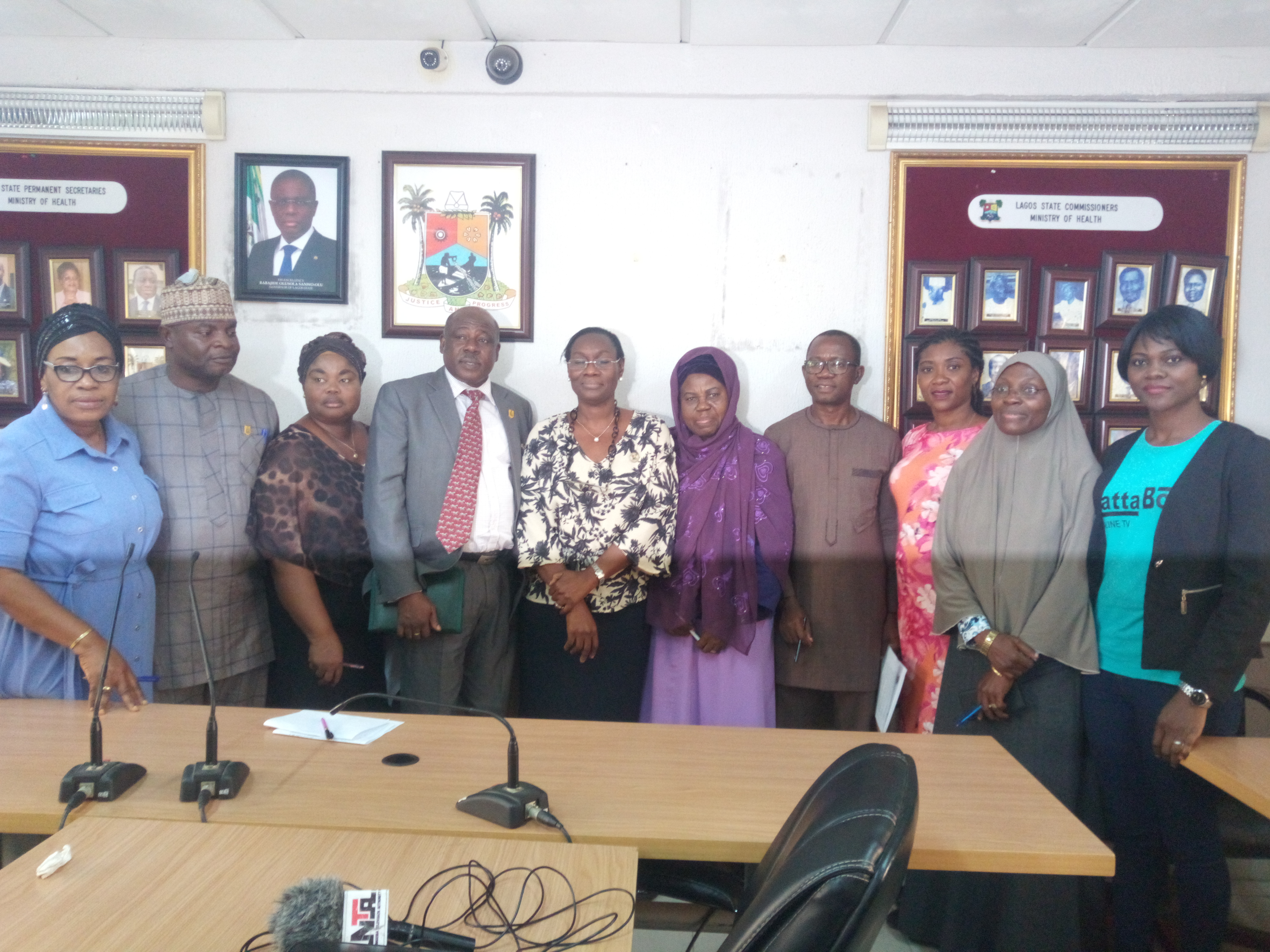 Officials of PACFaH@Scale and the Lagos State ministry of health at the meeting, Photo credit: Olamide Fadipe