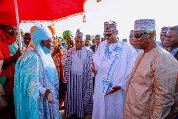 President Muhammadu Buhari in Daura