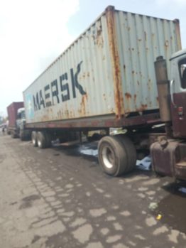 Trucks on Oshodi-Apapa port access road
