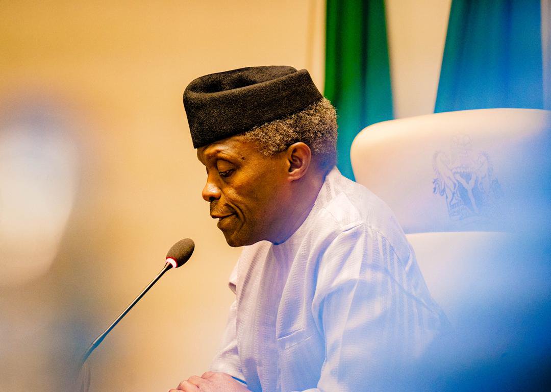 Nigeria's Vice President, Yemi Osinbajo [PHOTO CREDIT: Osinbajo's official twitter account]