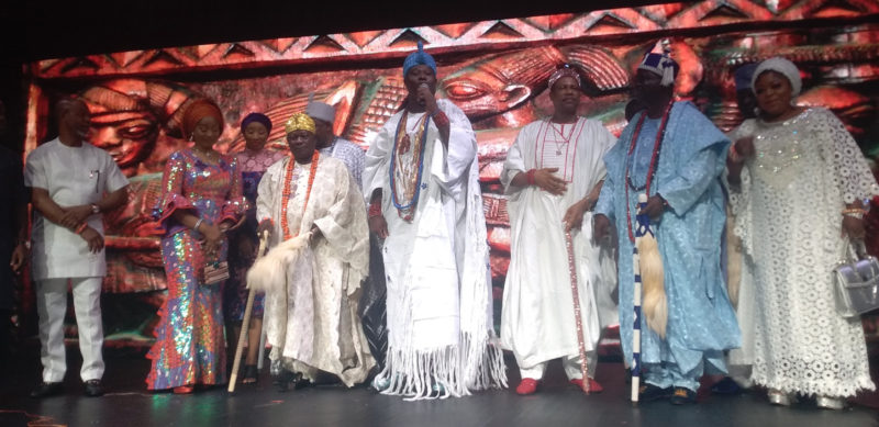 Ooni of Ife at the Queen Moremi Ajasoro Musicals
