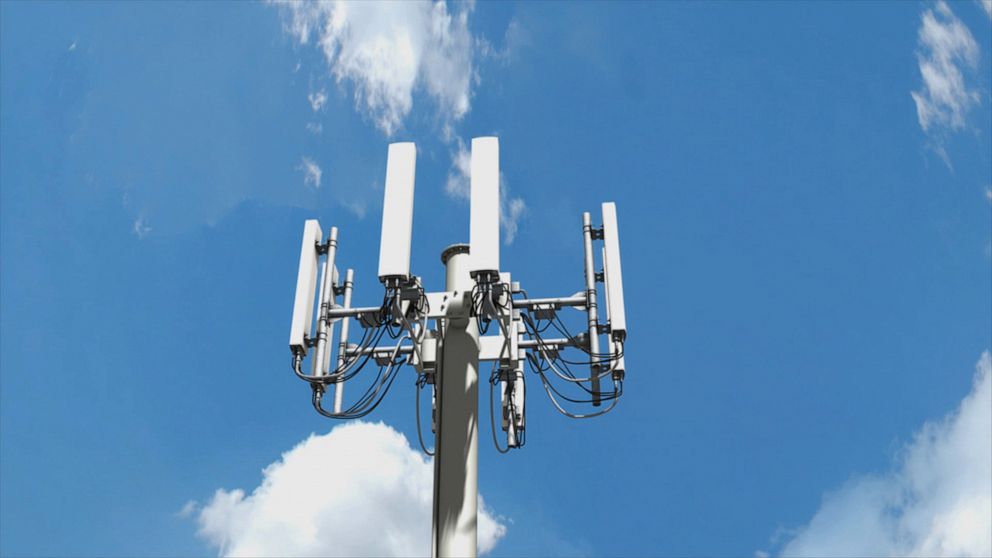 A 5G mast used to illustrate the story