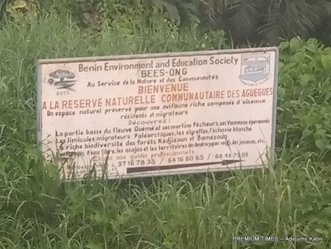 A signpost at Benin Republic