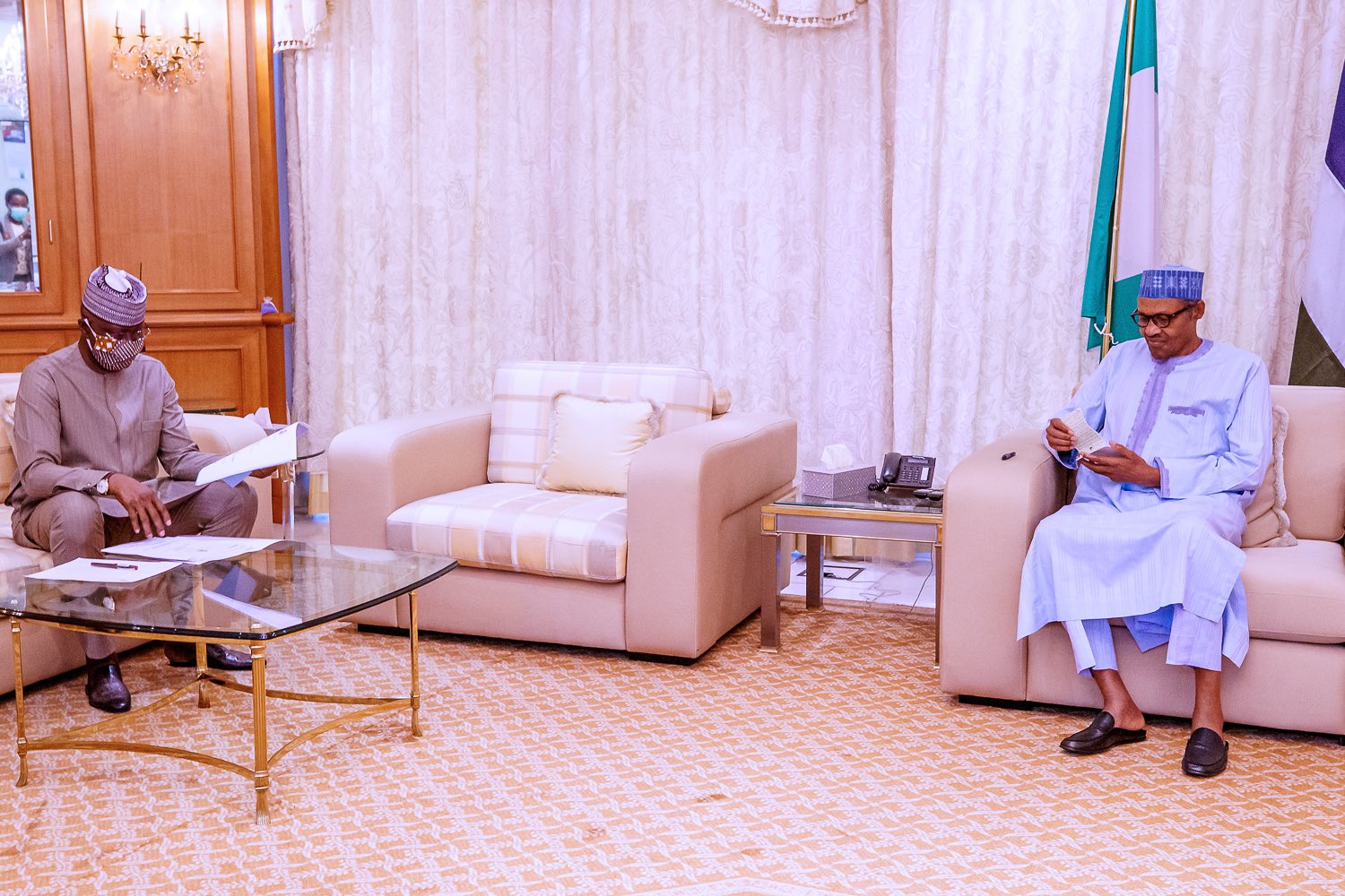 President Muhammadu Buhari receives briefing from Presidential Task Force on COVID-19
