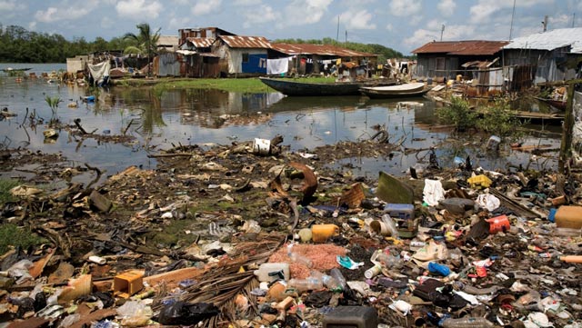 Polluted river in Niger Delta-[Photo credit: The Guardian Nigeria]
